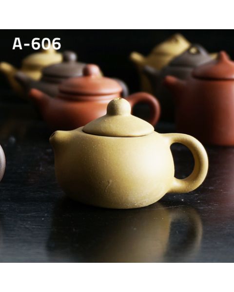 Mini Shi Piao Shape Teapot teapot, yellow clay